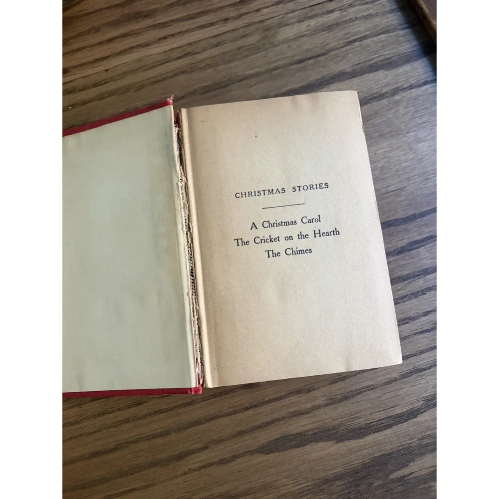 Rare Antique 1854 Charles Dickens Christmas Stories T Nelson & Sons Hardcover